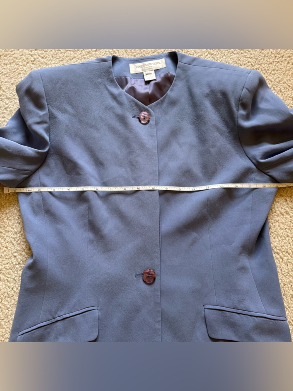 Vintage Jones New York silk blazer - Picture 11 of 14